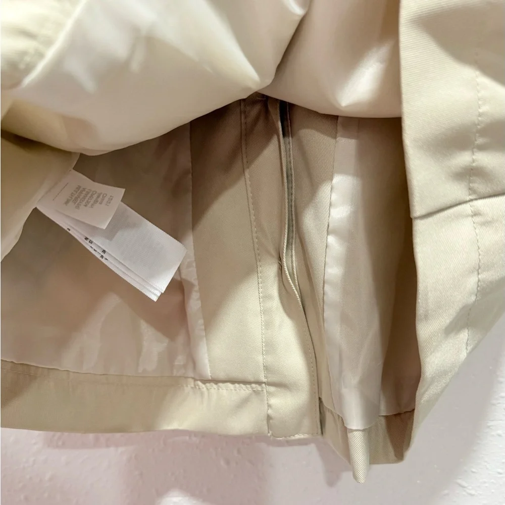 Tahari Girls' Tan Belted Pea Coat 4T